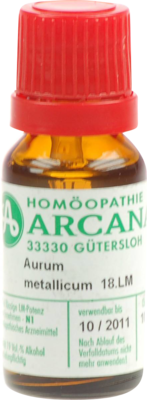 AURUM METALLICUM LM 18 Dilution