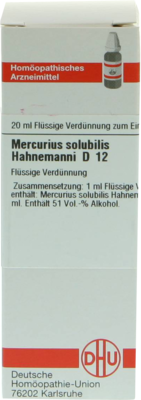 MERCURIUS SOLUBILIS Hahnemanni D 12 Dilution