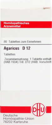 AGARICUS D 12 Tabletten