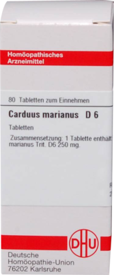 CARDUUS MARIANUS D 6 Tabletten