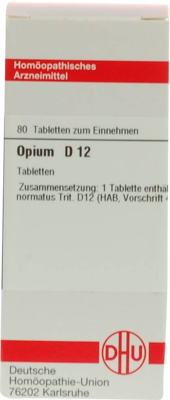 OPIUM D 12 Tabletten