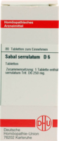 SABAL SERRULATUM D 6 Tabletten