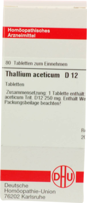 THALLIUM ACETICUM D 12 Tabletten