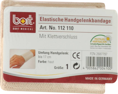 BORT Handgelenkbandage m.Klettverschl.Gr.1 haut