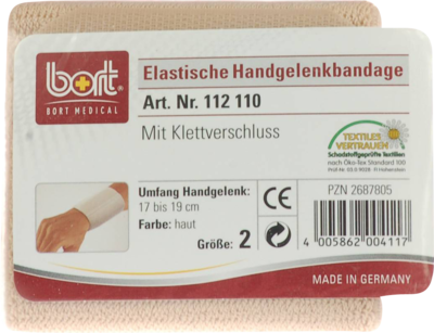 BORT Handgelenkbandage m.Klettverschl.Gr.2 haut