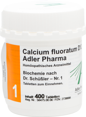 BIOCHEMIE Adler 1 Calcium fluoratum D 12 Tabletten