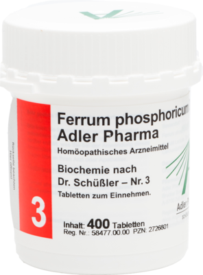 BIOCHEMIE Adler 3 Ferrum phosphoricum D 12 Tabl.