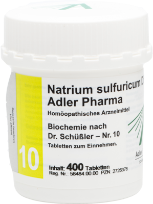 BIOCHEMIE Adler 10 Natrium sulfuricum D 6 Tabl.