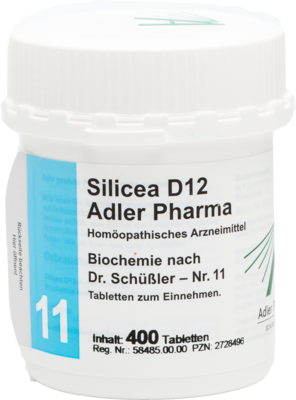 BIOCHEMIE Adler 11 Silicea D 12 Tabletten