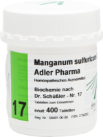 BIOCHEMIE Adler 17 Manganum sulfuricum D 12 Tabl.