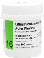 BIOCHEMIE Adler 16 Lithium chloratum D 12 Tabl.
