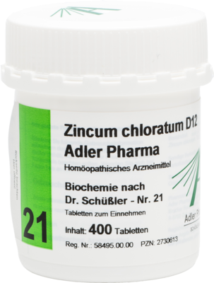 BIOCHEMIE Adler 21 Zincum chloratum D 12 Tabletten