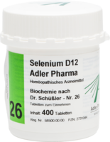 BIOCHEMIE Adler 26 Selenium D 12 Tabletten