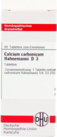 CALCIUM CARBONICUM Hahnemanni D 3 Tabletten