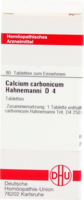 CALCIUM CARBONICUM Hahnemanni D 4 Tabletten