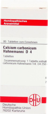 CALCIUM CARBONICUM Hahnemanni D 4 Tabletten