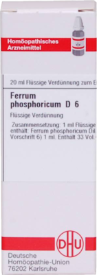 FERRUM PHOSPHORICUM D 6 Dilution