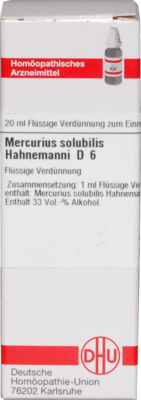 MERCURIUS SOLUBILIS Hahnemanni D 6 Dilution