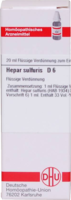 HEPAR SULFURIS D 6 Dilution