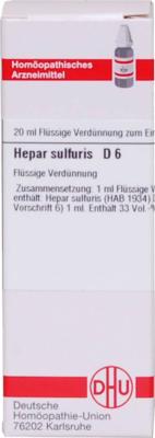 HEPAR SULFURIS D 6 Dilution