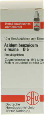 ACIDUM BENZOICUM E Resina D 6 Globuli