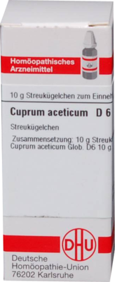 CUPRUM ACETICUM D 6 Globuli