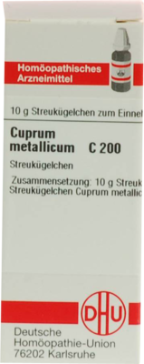 CUPRUM METALLICUM C 200 Globuli