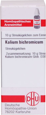 KALIUM BICHROMICUM D 30 Globuli