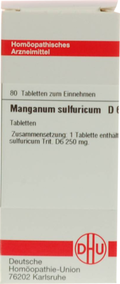 MANGANUM SULFURICUM D 6 Tabletten