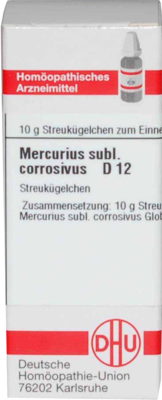MERCURIUS SUBLIMATUS corrosivus D 12 Globuli