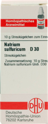 NATRIUM SULFURICUM D 30 Globuli