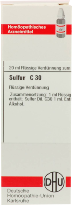 SULFUR C 30 Dilution