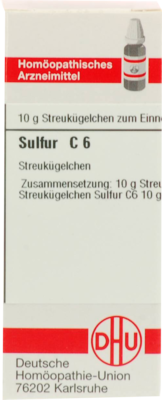 SULFUR C 6 Globuli