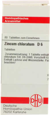 ZINCUM CHLORATUM D 6 Tabletten