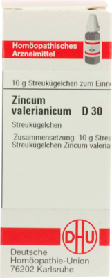 ZINCUM VALERIANICUM D 30 Globuli