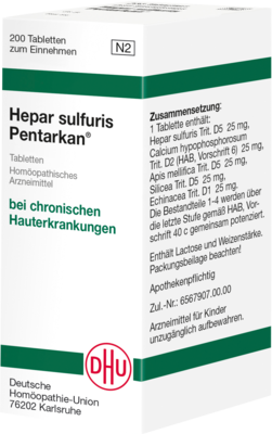 HEPAR SULFURIS PENTARKAN Tabletten