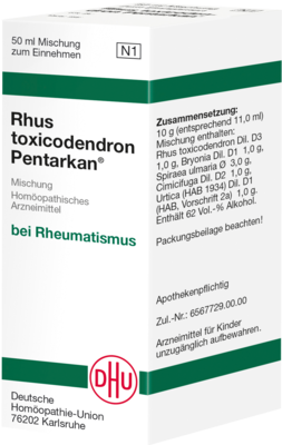 RHUS TOXICODENDRON PENTARKAN Mischung
