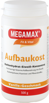MEGAMAX Aufbaukost Vanille Pulver