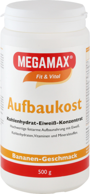 MEGAMAX Aufbaukost Banane Pulver