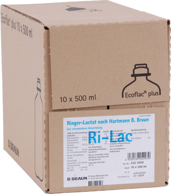 RINGER LACTAT n.Hartm.B.Braun Ecofl.Plus Inf.-Lsg.