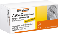 ASS + C-ratiopharm gegen Schmerzen Brausetabletten