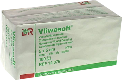 VLIWASOFT Vlieskompressen unsteril 5x5 cm 4l.