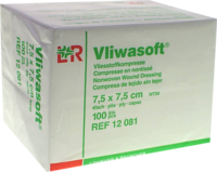 VLIWASOFT Vlieskompressen unsteril 7,5x7,5 cm 4l.