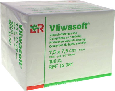VLIWASOFT Vlieskompressen unsteril 7,5x7,5 cm 4l.