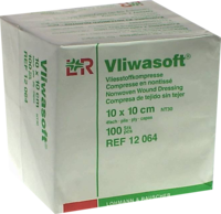 VLIWASOFT Vlieskompressen unsteril 10x10 cm 4l.
