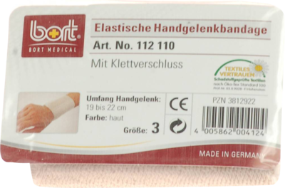 BORT Handgelenkbandage m.Klettverschl.Gr.3 haut