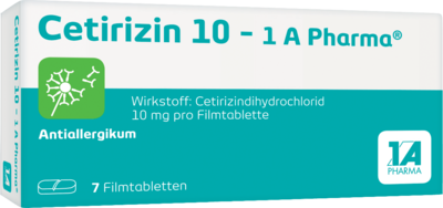 CETIRIZIN 10-1A Pharma Filmtabletten