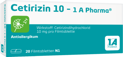 CETIRIZIN 10-1A Pharma Filmtabletten
