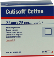 CUTISOFT Cotton Kompr.7,5x7,5 cm ster.12fach