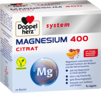 DOPPELHERZ Magnesium 400 Citrat system Granulat